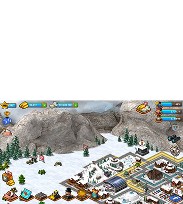 When starting Paradise City Island Bay you will start small on an empty island and step by step from a simple township, to a village you will build your own amazing virtual city and eventually a megapolis. There are different kinds of islands with their own surfaces like a snow, desert, wood, and so on. 